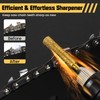 Nooklean 24PCS Diamond Chainsaw Sharpener Bits, 3 Sizes (5/32'', 3/16'',