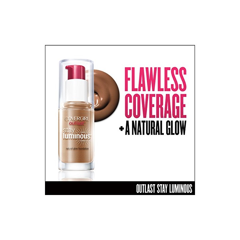 COVERGIRL Outlast Stay Luminous Foundation Soft Sable 875, 1 oz