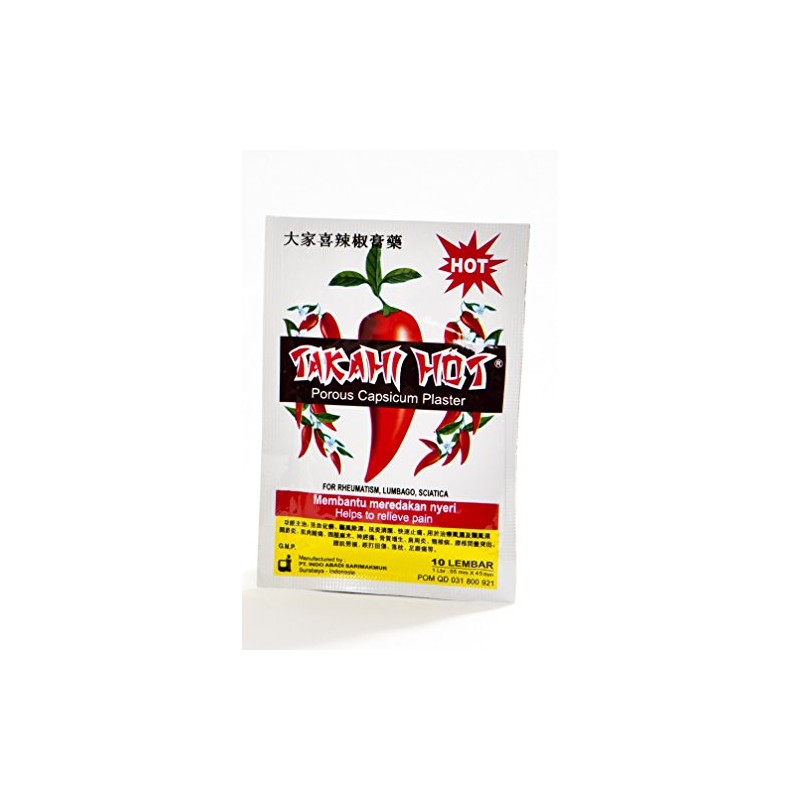 Takahi Hot Koyo Porous Capsicum Plaster, 9 Pack ( 90