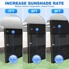 AlphabetAcre RV Awning Sun Shade Screen with Zipper 9' X