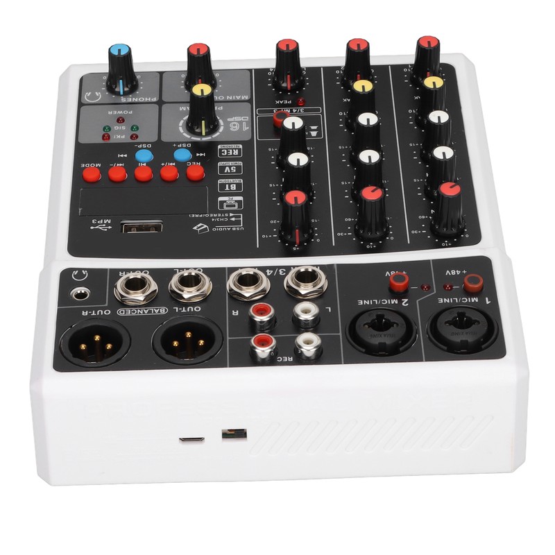 BMG‑04D 4 Channel Mixer 48V Phantom Power Stereo Recording 4