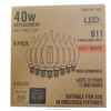 ecosmart 40-W Equivalent B11 Non-Dimmable Clear Glass Filament Vintage LED