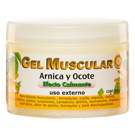 Gel Muscular con Árnica y Ocote, Efecto Calmante, 350g, Alivio para Dolores Musculares y Articulares, Uso Externo