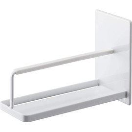 Yamazaki Industries 4972 Magnetic Bathroom Smartphone Stand, White, Approx. W: 3.1 x D: 6.7 x H: 4.7 inches (8 x 17 x 12 cm), Tower Type, Anti-Slip Cushioned Surface