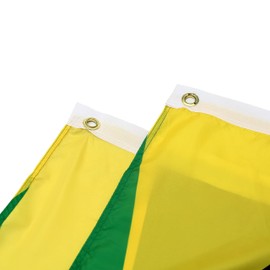 Pleated Fan Flag Bunting - 3 x 6 Ft, 2 Pcs Jamaica Fan Flag Banner for Indoor/Outdoor/Front Porch Decorations, Patriotic Holiday Celebrations