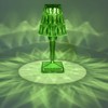LED Crystal Table Lamp Transparent Prism Dimmable Desk Lamp USB