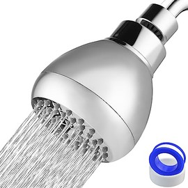 High Pressure Shower Head - Powerful Bathroom Pressure Boosting Showerhead - Perfect Universal Replacement for Rain Shower Heads(Chrome)
