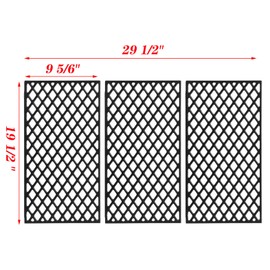 Traeger Grill Grate KIT0451 HDW436 Grill Replacement Parts for Ironwood 885 Pro 780 Traeger 780 Pro Cast Iron Cooking Grates HDW443 Traeger Pellet Somker Grill Parts BBQ Grill Grids 3pcs