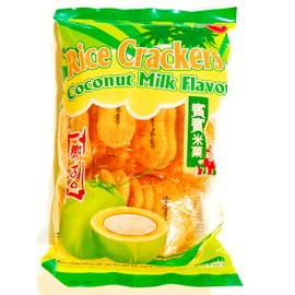 2 Pack Bin Bin Rice Crackers (5.3 Oz Each Pack)-Coconut Milk Flavor