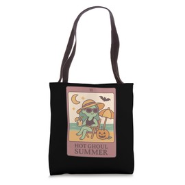 Summerween Hot Ghoul Girl Summer Funny Cute Tarot Card Women Tote Bag