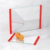 2PCS Glass Cutting Board with Silicone Grip, 80% Stronger Shatter