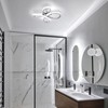 ADISUN Modern LED Ceiling Light, 6000K Semi Flush Mount Ceiling