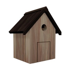 Peckish Wooden Bird Nest Box, Weatherproof, Durable, Eco-Friendly Design for Garden Birds, Easy Installation, Natural Wood, Suitable for a Variety of Bird Species, Year-Round Use