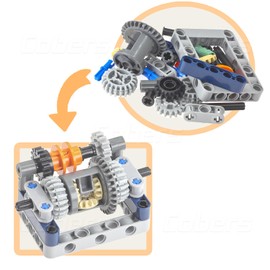 30Pcs Technic-Parts Kits Differential-Gear Set Pins-Axles-Frames-Beams-Connectors Compatible with Major Brand MOC-Accessories
