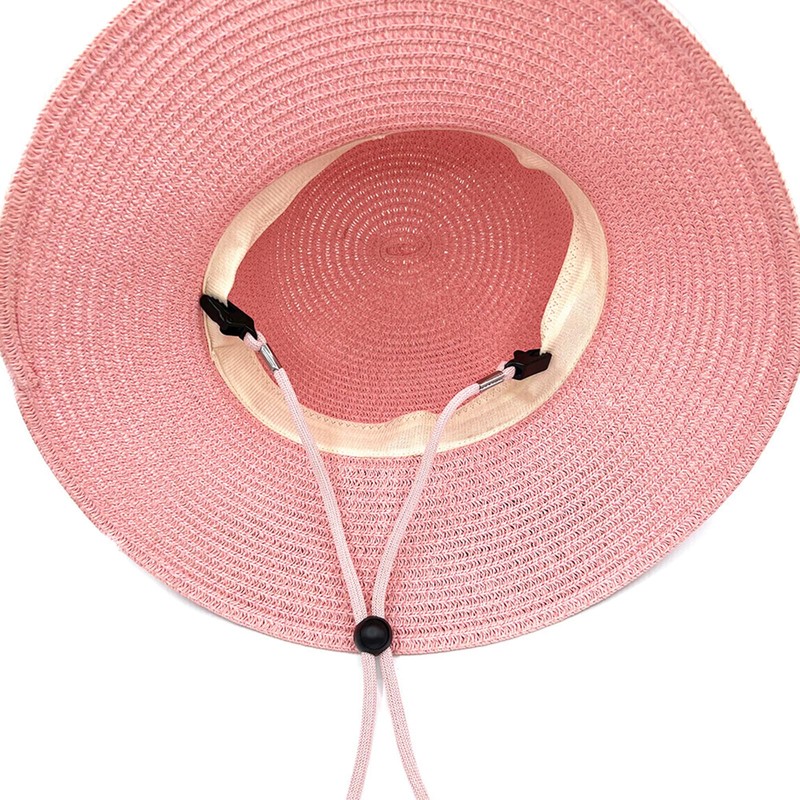 Windproof Hat Lanyard with Adjustable Chin Cord Clips - Travel