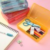 Mr. Pen- Clear Pencil Boxes, 6 Pack, Snap-Tight Lid, Plastic