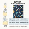 VODRM Space Adventure Blanket Cute Fun Rocket, Astronaut, and Planet