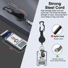 DELSWIN Tactical ID Badge Holder with Retractable Clip, Heavy Duty