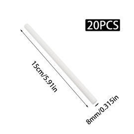 PINE & LINEN Humidifier Filter Replacement Wick, Cotton Mini Humidifiers Refill Sticks Cool Mist Diffuser, Cuttable Replacement Parts for Portable Humidifiers/Car Humidifier（20pcs 5.91inch）