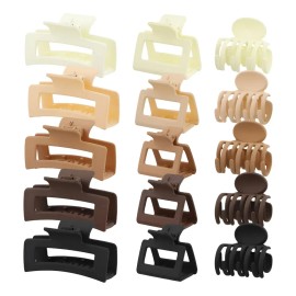 15 Pcs Pinzas Para El Cabello, Garra Para Pelo Mujer Multicolor