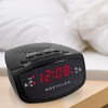 Westclox 80209 Red LED Display Dual Alarm Clock Radio with