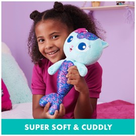 Gabby's Dollhouse Talking MerCat Plush 14 Inch Interactive Cuddly Toy