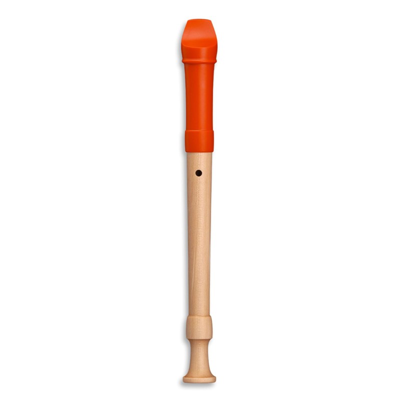 Mollenhauer Fipple 17414 Soprano Recorder Digi Orange Baroque Soprano Recorder