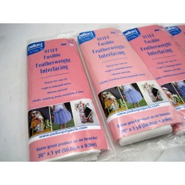 Pellon Lot of 5 - Pellon - 911FF - Fusible Featherweight Interfacing - 20 in x 1yd NEW!