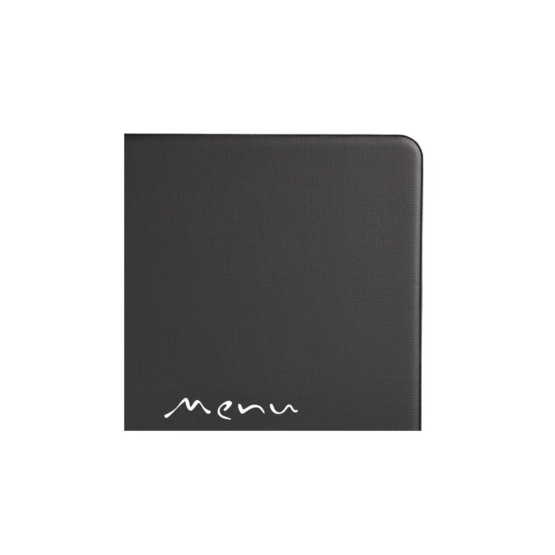 I LOVE MENU Toscana Menu Holder, PVC, Black, 23 x