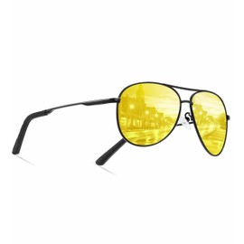 Mens-Womens-Pilot Sunglasses UV400 Protection Polarized Sun Glasses yellow Sunglasses Unisex Classic Vintage Style Ultralight Shades For Driving