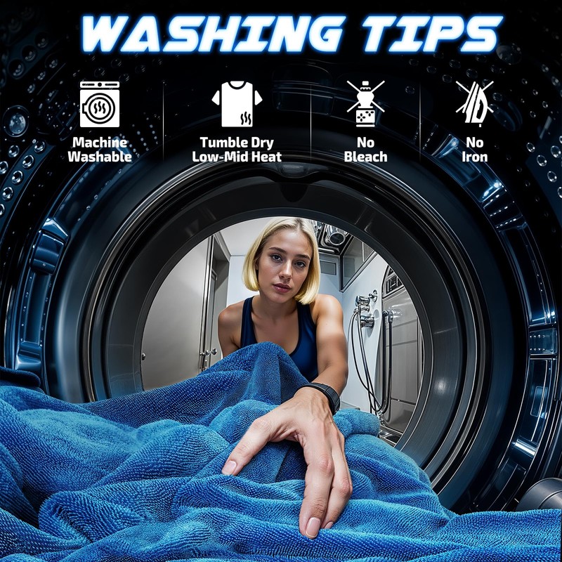 SMINDER 2-Pack 1200 GSM Car Drying Towels – Microfiber Towels