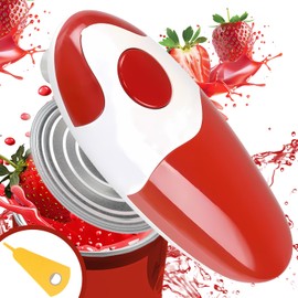 Electric Can Opener, Electric Tin Openers Hand Free, for Arthritis Hands, One Touch Switch Button, Smooth Edges and Safe to Use, Powerful and Easy to Use for Cooks and Housewives