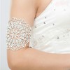 Chargances Bridal Rhinestone Crystal Upper Arm Bracelet Wedding Hand Harness