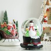 Glass Snow Globes with Snowflakes Dancing Water Snow Globes, Music