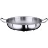 Contacto Edelstahl Bratpfanne 20 cm, matt mit zwei Griffen ohne