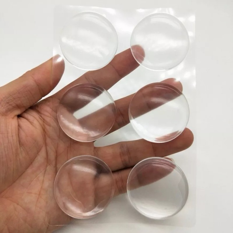 Estuchelandia Tope De Puerta Silicona Autoadhesivo Protector De Pared 6pzs