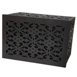 Doorbell Chime Cover Modern Home Decor Chime Box Only Premium Wooden Designed for Doorbell (Deep Grey)