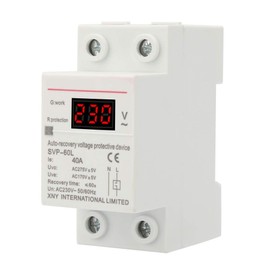 BuyWeek Surge Protector, 230 V 40 A Automatic Recovery Surge and Undervoltage Protection Device for DIN Rail Mounting