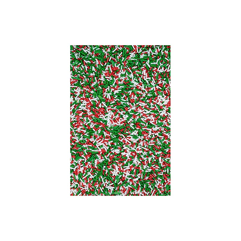 SPRINKLY - Matt Sugar Strands - Red, White & Dark