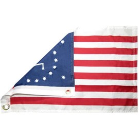 12x18 Bennington 1776 Historical 100D Woven Poly Nylon 12"x18" Flag Grommets
