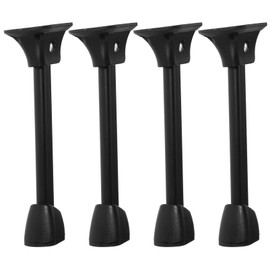 OSALADI 4pcs Metal Coffee Table Legs Desk Anti-slip Legs Iron Folding Legs Bench Legs Sofa Legs Furniture Legs for Sofa Couch Dresser Black 19.00X4 00x3.00Cm