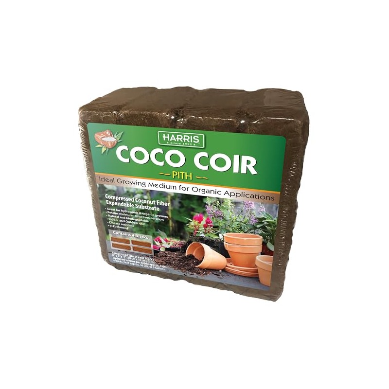 Harris Coconut Coir Pith, Compressed Coconut Fiber Expandable Substrate