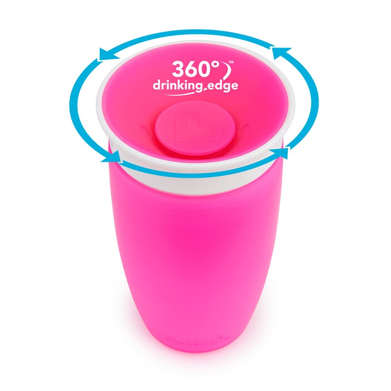 Munchkin Miracle 360 Sippy - Taza, Rosado, Paquete combo
