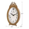 NIKKY HOME Gold Table Clock Silent Non-Ticking, Small Shelf Desk