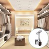 INCREWAY 4 PCS Silver Corner Closet Rod Support Bracket 90