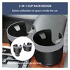 Augeny 2-in-1 Car Cup Holder Expander Adapter, Multifunctional Large Auto