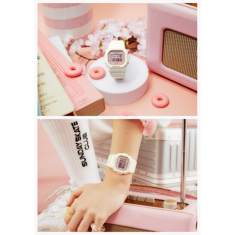 Casio BGD-565 EL Backlight Watch Baby Zee, Limited Model: White/Pale