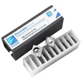 FHONK 11mm Arc-edge Square Carbide Inserts Cutters, for Woodturning Replacement Cutter Knives, Fits Spiral, Helical Planer Cutter, Wood Lathe Turning Tool, 10-Pack (11x11x2.0-30° R50)