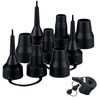 3 Set Air Pump Nozzles for Inflatables, Black Air Pump
