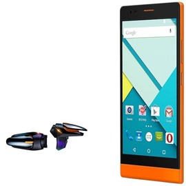 BoxWave Gaming Gear Compatible with BLU Life 8XL - Touchscreen QuickTrigger Auto, Trigger Buttons Autofire Gaming Mobile FPS - Jet Black